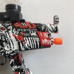 Pistola de bola elétrica para crianças, MP5 Splash Toy, Airsoft Children's Gun, jogo de tiro interessante, novo - Image 5