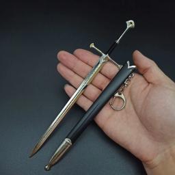 Glamping Aragorn Espada Narthil, Senhor dos Anéis F, Arma Medieval, Katana de Metal, Espada Samurai, Ornamentos Chaveiros, Brinquedo Presentes, 22cm - Image 3