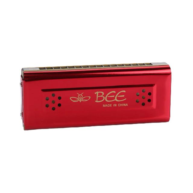 Harmônica de Boca Dupla Face com 16 Furos em Metal de Bronze - Ideal para Iniciantes e Amantes de Música