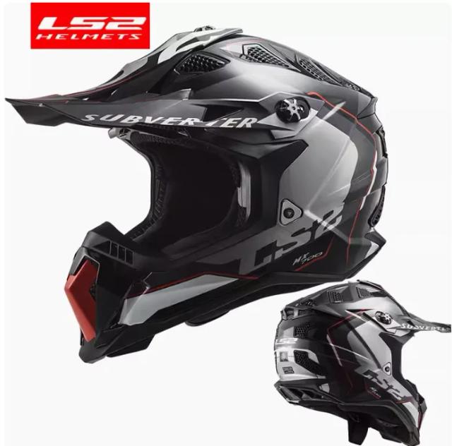 Capacete Off-Road LS2 MX470ATV para Motocicletas, Ideal para Downhill e Equipado com Óculos, Uso em Quatro Estações