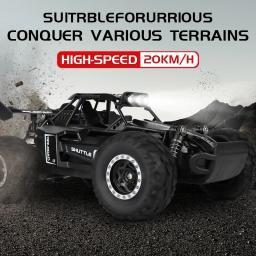 RC Modelo de Carro com Luzes LED, 2.4 Ghz, Alta Velocidade, Off-Road, Controle Remoto, Escalada Veículo, Carros ao ar livre, Drift Kid Brinquedos, Meninos Presente, 2WD - Image 4