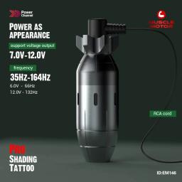STIGMA-Pistola de Tatuagem para Maquiagem Permanente, Máquina Rotativa, Caneta Curta, Conexão RCA, Tatuadores, Brasil Expedição - Image 3