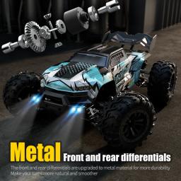Carro com controle remoto LED para crianças, 1:16, 70 kph ou 50 kph, 4WD, monstro de alta velocidade Drift, caminhão 4x4, Wltoys 144001 Brinquedos - Image 4