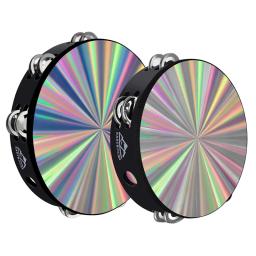 Dupla linha bateria para adultos, pandeiro colorido, estilo pirulito, música tambor, instrumentos de percussão, presentes profissionais, novo, 8" - Image 1