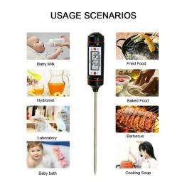 Termômetro de cozinha digital portátil com tubo, sonda eletrônica, churrasco, carne, água, óleo, cozinhar, comida, forno, termômetro WT-1 - Image 6