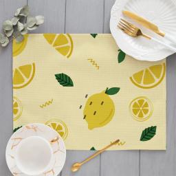 Frutas Melancia Padrão Placemats, Linho De Algodão, Mesa De Jantar Mats, Coaster Pad, Bowl and Cup Mat, Home Decor, Cozinha, 40x30cm - Image 5