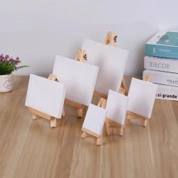 Mini Tripé Cavaletes Pequeno Display Stand, Suporte De Pintura, Cremalheira De Armazenamento De Madeira, Artigos De Arte, Artesanato Fotográfico, Pinturas, 1Pc - Image 5