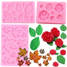 3D Mini Rose Flower Leafs Molde De Silicone, Fondant De Casamento, Chocolate, Sugarcraft, Decoração Do Bolo, Ferramentas De Cozimento, Confeitaria Moldes De Resina - Image 3