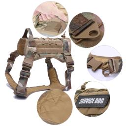 Arnês para cães grandes, acessórios para animais médios e pequenos, colete de cachorro, treinamento militar tático, roupas de peito de caminhada - Image 3