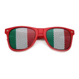Mini bandeira da Itália para o futebol europeu, adereços para eventos esportivos, acessórios para fãs, óculos de sol com banner italiano - Image 3