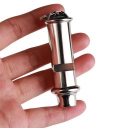 Metal portátil apito para polícia e tráfego, aviso apito com colhedor, segurança, nova chegada - Image 2