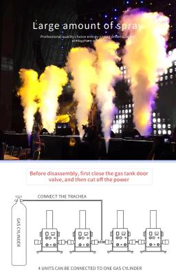 LED CO2 Stage Gás Coluna Máquina, RGB Multi Ângulo, Única cabeça Máquina De Fumaça, Casamento Disco DJ DMX, Equipamentos De Efeitos Especiais - Image 6