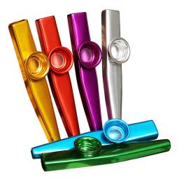 Lightweight Metal Kazoo para iniciantes, flauta portátil, amantes da música, instrumento de sopro, design simples - Image 6