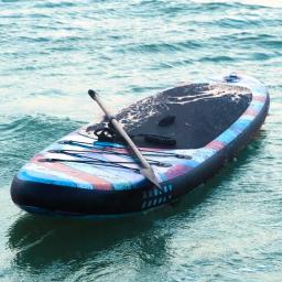 Atacado 10 pés levante-se paddle board kit deck inflável surf oceano prancha de fibra de vidro espuma - Image 6