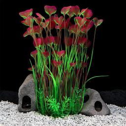 Decorações de plantas artificiais realistas, cores vibrantes, ideais para todos os aquários, melhora o ambiente aquático natural - Image 3