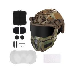 Capacete tático óculos de proteção alta qualidade equipamento airsoft máscara caça capacete multifuncional - Image 1