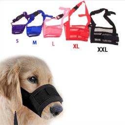 Focinho respirável antilatidos para cães, focinho ajustável para cães grandes e pequenos, acessórios para animais de estimação - Image 1