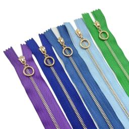 Fechos de metal Close-End, Auto Lock Zipper, Slider para roupas, jaqueta, saco, DIY, acessórios de costura do vestuário, 3 #, 15 cm, 20 cm, 30 cm, 40cm - Image 1