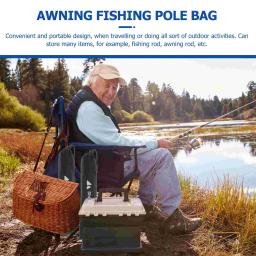 Caminhadas e Trekking Poles Storage Bag, Bolsa de transporte para esporte ao ar livre, Organizador preto - Image 5