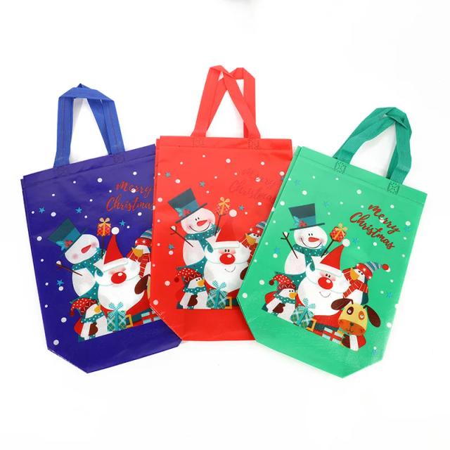 Sacos de Natal Não Tecidos para Presentes: Decoração Elegante e Grande Capacidade
