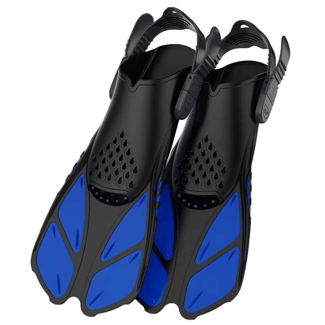 Nadadeiras Ajustáveis para Adultos e Crianças: Equipamento Profissional para Snorkeling e Mergulho