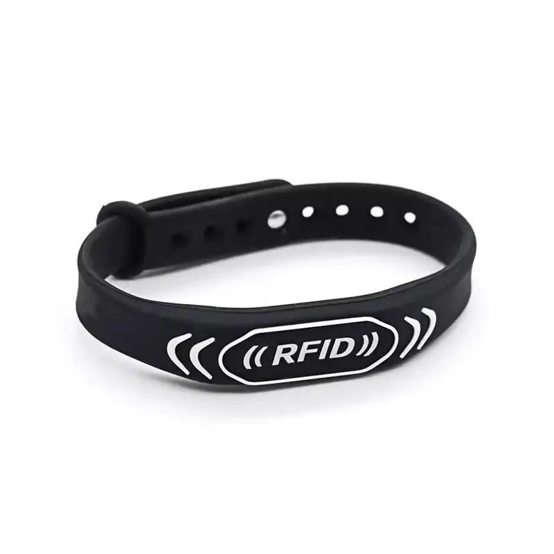 Pulseira Ajustável Regravável, Pulseira RFID Silicone Band, Dados Em Branco Keyfob, Cartão De Controle De Acesso, EM4305, T5577, 5200, 125KHZ, 1Pc - Image 1