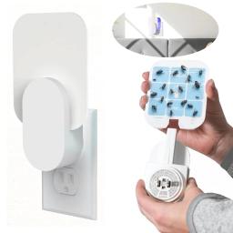Armadilha elétrica para insetos com placas adesivas, zappers multifuncionais para insetos com almofada adesiva para porão da sala de estar - Image 1