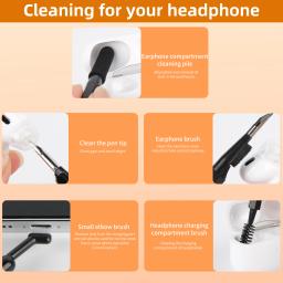 Câmera Digital Headset Escova de Limpeza Set, Teclado Portátil Cleaner, Vários Modelos Cleaner, 20, 10, 7, 4, 3 em 1 - Image 2