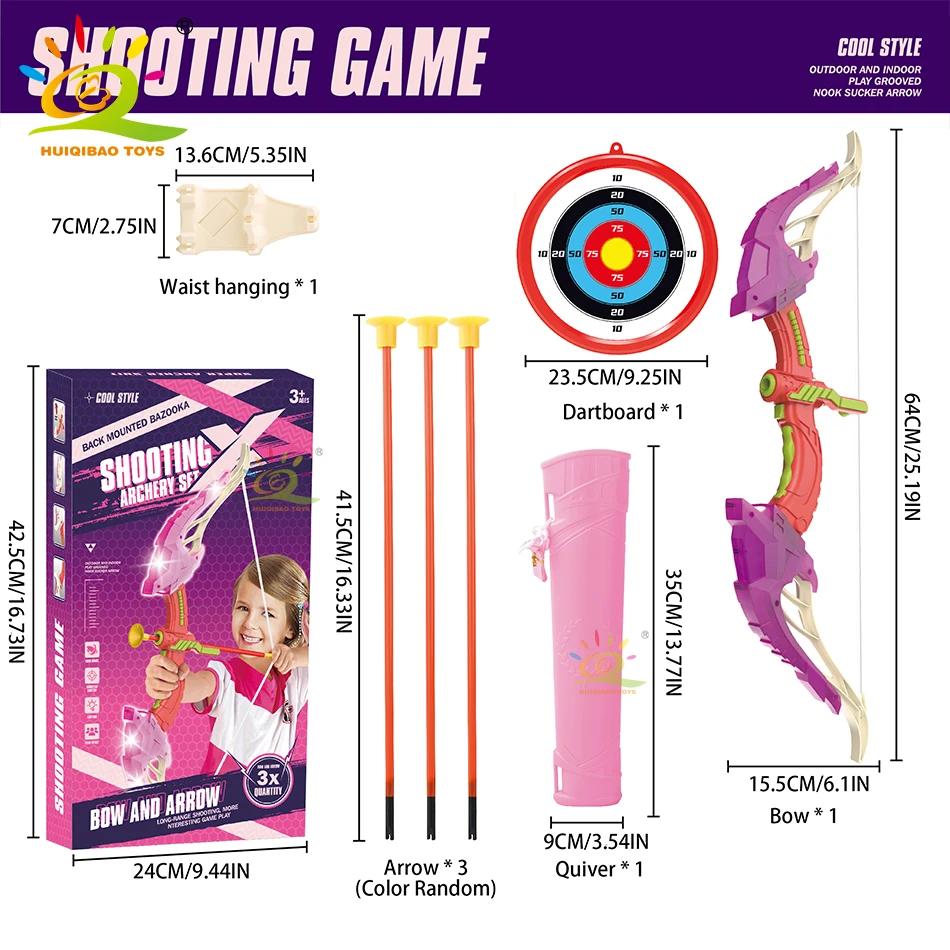LED Light Up Bow and Arrow para Crianças, Jogo de Tiro com Arco, Ventosa Arrows, Alvo, Esportes ao ar livre, Brinquedo de Caça, Presente para Menino e Menina - Image 1