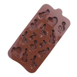Molde do silicone para o chocolate e os doces, instrumento musical, ferramenta do cozimento - Image 4