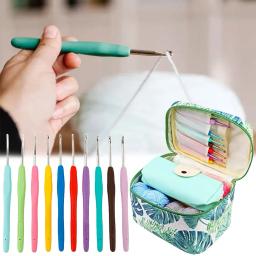 Crochet Hooks Kit com Case, Weave Yarn, Ergonomic Handle, Agulhas para os amantes, Iniciante, 87Pcs - Image 3