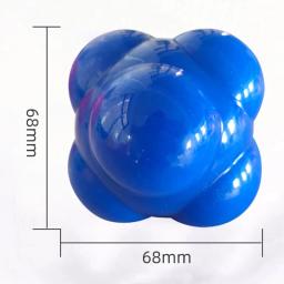 Silicone Hexagonal Reaction Ball, Adequado para Agilidade e Coordenação, Exercício e Treinamento de Fitness, Adequado para Crianças e Adultos, 68mm - Image 2