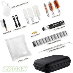 ZOHAN Kit De Limpeza De Espingarda Tática Para 12 20 410 GA Calibre Pistola De Caça Com Alças Cotton Mop And Bore Brushs Caça Acessórios - Image 2