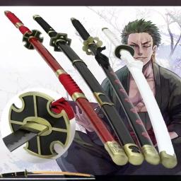 Demônio Slayer Katana Espadas, bambu madeira Anime Katana Arma, Tanjirou Cosplay Espada, Prop Toy Presente Boy, Ninja Blade, 80cm - Image 2