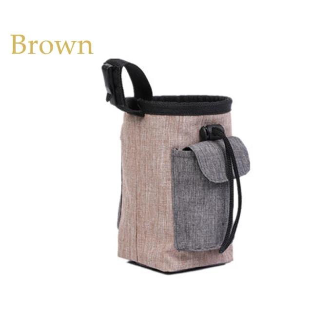 Bolsa de Estimação Portátil com Cinta e Bolso para Treinamento de Cães - Saco Lavável Ideal para Brinquedos e Viagens ao Ar Livre