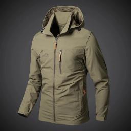 Jaqueta corta-vento masculina casual, à prova de vento, à prova d'água, militar, tática, off-road, trekking, bombardeiro, caça ao ar livre, militar - Image 2