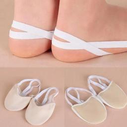 Almofadas de dança palmilhas meio comprimento equipamento de ginástica rítmica meias sola sapatos arte ginástica rítmica toe sapatos macio meia meia - Image 1