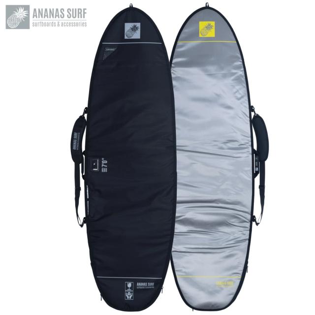 Prancha de Surf Ananas Surf Airvent 7'0" Híbrida Groveler Fishboard com Capa de Proteção e Bolsa de Viagem de 213 cm