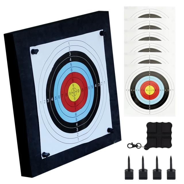 Alvo de Tiro com Arco Fácil de Usar para Adultos e Jovens - Ideal para Práticas ao Ar Livre