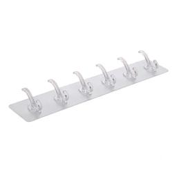 Ganchos autoadesivos fortes, gancho transparente para porta sem perfuração, forte aderência, cozinha, banheiro, ferramentas de roupas, gancho - Image 1
