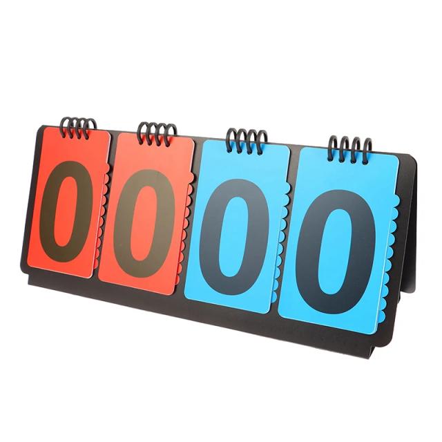 Placar Flip Cards Multifuncional para Treinadores de Esportes como Beisebol, Tênis, Basquete, Futebol e Voleibol