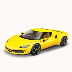 Bburago-Diecast modelo de carro esportivo Ferrari 296 Gtb Assetto Fiorano, brinquedos em miniatura, prenda de aniversário, 1:18, Novo - Image 2