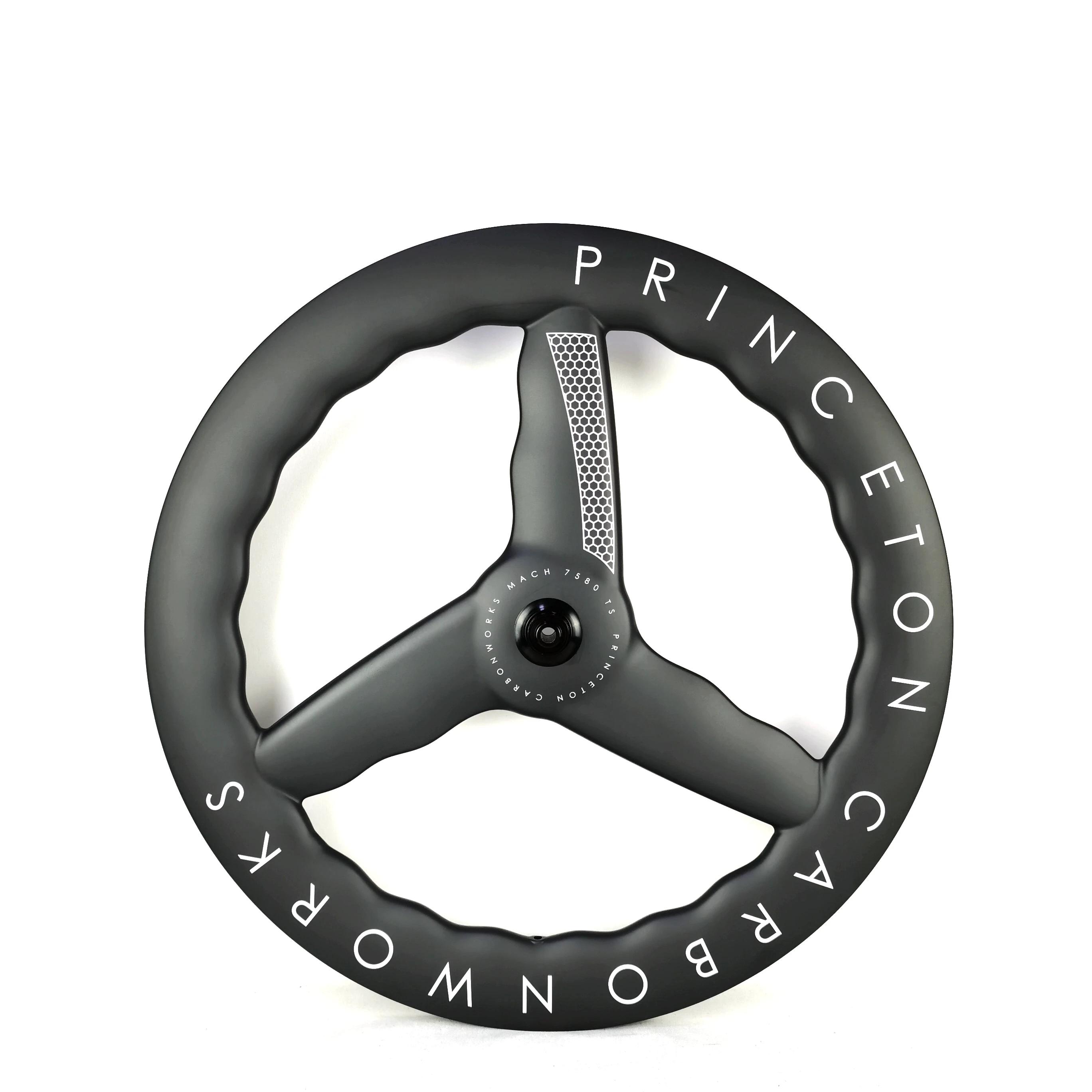 700C Princeton Todo o conjunto de rodas de fibra de carbono Largura 28mm Tubeless Tubular Freio a disco Aro Freio TT Conjunto de rodas de bicicleta - Image 1
