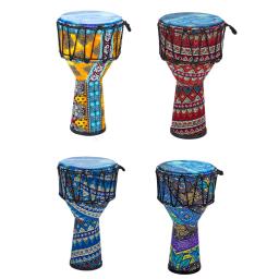 Tambor de mão africano 8 pol. Tambor Djembe leve para presentes de feriado crianças adultos - Image 1