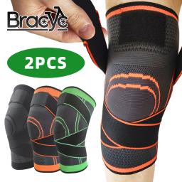 Pressurizado Joelheiras Elásticas, Joelheira Esportes, Suporte Fitness, Basquete, Voleibol Brace, Médico Protetor Artrite Articulações, 2Pcs - Image 1