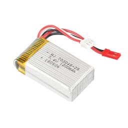 Bateria lipo 2s 7.4 v 1200mah 703048 para a bateria do li-íon das peças sobresselentes 2s 7.4 v do zangão de mjxrc x600 rc com tomada de jst - Image 5