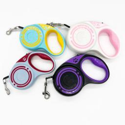 Trela De Cão De Nylon Durável Retrátil Automático, Cat Lead Estendendo, Filhote de Cachorro Andando e Correndo Tração Roleta, Cães Pequenos, 3m, 5m - Image 1