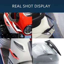 Asa aerodinâmica para motocicleta, spoiler aerodinâmico winglet, adesivo de decoração, bricolage para moto e scooter, 1 par - Image 6