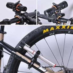 Bicicleta LED Light Bracket, Bike Lanterna Mount Holder, MTB Ciclismo Lâmpada, Torch Mount, Acessórios para bicicleta, 360 Graus Rotativo - Image 6