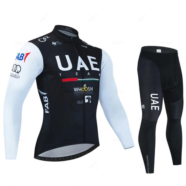 UAE Equipe Camisa de Ciclismo Manga Longa Sportwear MTB Roupa Estrada